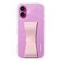 スリムプロテクションケース - STAND & RING RIBBON Sakura Pink［ リトルツインスターズ - リボン - フェイス ］
