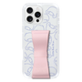 スリムプロテクションケース - STAND & RING RIBBON Sakura Pink［ リトルツインスターズ - リボン - フェイス ］