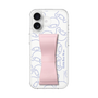 スリムプロテクションケース - STAND & RING RIBBON Sakura Pink［ リトルツインスターズ - リボン - フェイス ］