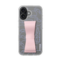 スリムプロテクションケース - STAND & RING RIBBON Sakura Pink［ リトルツインスターズ - リボン - フェイス ］