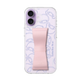 スリムプロテクションケース - STAND & RING RIBBON Sakura Pink［ リトルツインスターズ - リボン - フェイス ］