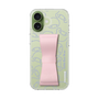 スリムプロテクションケース - STAND & RING RIBBON Sakura Pink［ リトルツインスターズ - リボン - フェイス ］