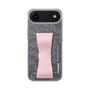 スリムプロテクションケース - STAND & RING RIBBON Sakura Pink［ リトルツインスターズ - リボン - フェイス ］