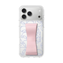 スリムプロテクションケース - STAND & RING RIBBON Sakura Pink［ リトルツインスターズ - リボン - フェイス ］