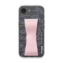 スリムプロテクションケース - STAND & RING RIBBON Sakura Pink［ リトルツインスターズ - リボン - フェイス ］