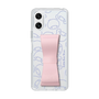スリムプロテクションケース - STAND & RING RIBBON Sakura Pink［ リトルツインスターズ - リボン - フェイス ］