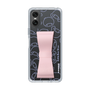スリムプロテクションケース - STAND & RING RIBBON Sakura Pink［ リトルツインスターズ - リボン - フェイス ］