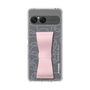 スリムプロテクションケース - STAND & RING RIBBON Sakura Pink［ リトルツインスターズ - リボン - フェイス ］