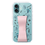 スリムプロテクションケース - STAND & RING RIBBON Sakura Pink［ 初音ミク - リボン - インストルメント - モノクロ ］