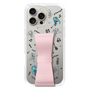 スリムプロテクションケース - STAND & RING RIBBON Sakura Pink［ 初音ミク - リボン - インストルメント - モノクロ ］