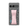 スリムプロテクションケース - STAND & RING RIBBON Sakura Pink［ 初音ミク - リボン - インストルメント - モノクロ ］