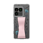 スリムプロテクションケース - STAND & RING RIBBON Sakura Pink［ 初音ミク - リボン - インストルメント - モノクロ ］