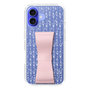 スリムプロテクションケース - STAND & RING RIBBON Sakura Pink［ ひみつのアッコちゃん - 飾り模様 ］