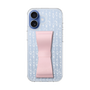 スリムプロテクションケース - STAND & RING RIBBON Sakura Pink［ ひみつのアッコちゃん - 飾り模様 ］