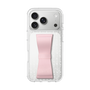 スリムプロテクションケース - STAND & RING RIBBON Sakura Pink［ ひみつのアッコちゃん - 飾り模様 ］