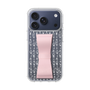 スリムプロテクションケース - STAND & RING RIBBON Sakura Pink［ ひみつのアッコちゃん - 飾り模様 ］
