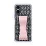 スリムプロテクションケース - STAND & RING RIBBON Sakura Pink［ ひみつのアッコちゃん - 飾り模様 ］
