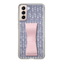 スリムプロテクションケース - STAND & RING RIBBON Sakura Pink［ ひみつのアッコちゃん - 飾り模様 ］