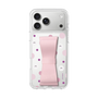 スリムプロテクションケース - STAND & RING RIBBON Sakura Pink［ シナぷしゅ - みずたま ］