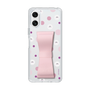 スリムプロテクションケース - STAND & RING RIBBON Sakura Pink［ シナぷしゅ - みずたま ］