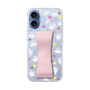 スリムプロテクションケース - STAND & RING RIBBON Sakura Pink［ シナぷしゅ - もよう ］