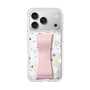 スリムプロテクションケース - STAND & RING RIBBON Sakura Pink［ シナぷしゅ - もよう ］