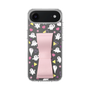 スリムプロテクションケース - STAND & RING RIBBON Sakura Pink［ シナぷしゅ - もよう ］