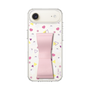 スリムプロテクションケース - STAND & RING RIBBON Sakura Pink［ シナぷしゅ - もよう ］