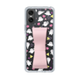 スリムプロテクションケース - STAND & RING RIBBON Sakura Pink［ シナぷしゅ - もよう ］