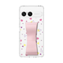 スリムプロテクションケース - STAND & RING RIBBON Sakura Pink［ シナぷしゅ - もよう ］