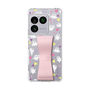 スリムプロテクションケース - STAND & RING RIBBON Sakura Pink［ シナぷしゅ - もよう ］
