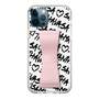 スリムプロテクションケース - STAND & RING RIBBON Sakura Pink［ Samantha Thavasa - スクリッタ - ホワイト ］