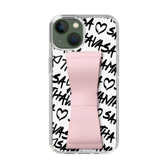 スリムプロテクションケース - STAND & RING RIBBON Sakura Pink［ Samantha Thavasa - スクリッタ - ホワイト ］