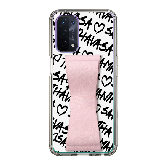 スリムプロテクションケース - STAND & RING RIBBON Sakura Pink［ Samantha Thavasa - スクリッタ - ホワイト ］