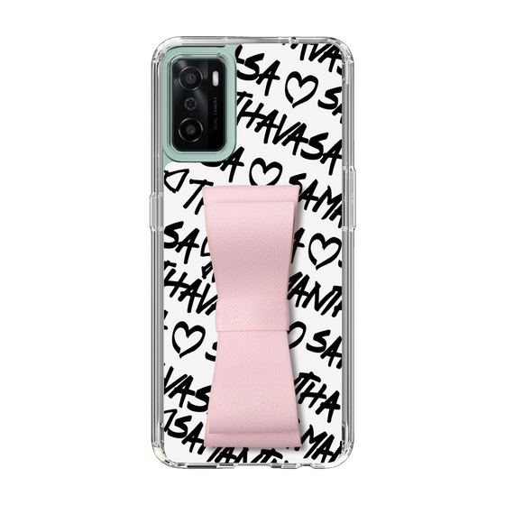 スリムプロテクションケース - STAND & RING RIBBON Sakura Pink［ Samantha Thavasa - スクリッタ - ホワイト ］