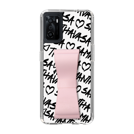 スリムプロテクションケース - STAND & RING RIBBON Sakura Pink［ Samantha Thavasa - スクリッタ - ホワイト ］