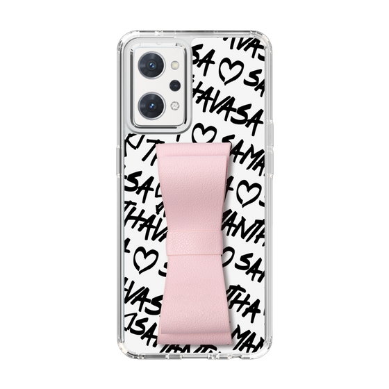 スリムプロテクションケース - STAND & RING RIBBON Sakura Pink［ Samantha Thavasa - スクリッタ - ホワイト ］
