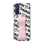 スリムプロテクションケース - STAND & RING RIBBON Sakura Pink［ Samantha Thavasa - スクリッタ - ホワイト ］