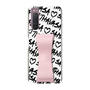 スリムプロテクションケース - STAND & RING RIBBON Sakura Pink［ Samantha Thavasa - スクリッタ - ホワイト ］