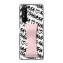 スリムプロテクションケース - STAND & RING RIBBON Sakura Pink［ Samantha Thavasa - スクリッタ - ホワイト ］