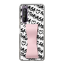 スリムプロテクションケース - STAND & RING RIBBON Sakura Pink［ Samantha Thavasa - スクリッタ - ホワイト ］