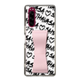 スリムプロテクションケース - STAND & RING RIBBON Sakura Pink［ Samantha Thavasa - スクリッタ - ホワイト ］