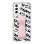 スリムプロテクションケース - STAND & RING RIBBON Sakura Pink［ Samantha Thavasa - スクリッタ - ホワイト ］