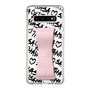 スリムプロテクションケース - STAND & RING RIBBON Sakura Pink［ Samantha Thavasa - スクリッタ - ホワイト ］