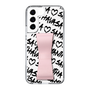 スリムプロテクションケース - STAND & RING RIBBON Sakura Pink［ Samantha Thavasa - スクリッタ - ホワイト ］