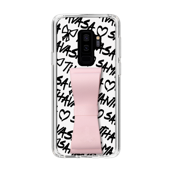 スリムプロテクションケース - STAND & RING RIBBON Sakura Pink［ Samantha Thavasa - スクリッタ - ホワイト ］