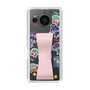 スリムプロテクションケース - STAND & RING RIBBON Sakura Pink［ キャンディーカリエス - ステッカー ］