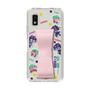 スリムプロテクションケース - STAND & RING RIBBON Sakura Pink［ キャンディーカリエス - ステッカー ］