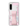 スリムプロテクションケース - STAND & RING RIBBON Sakura Pink［ エスターバニー - Love ］