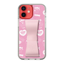 スリムプロテクションケース - STAND & RING RIBBON Sakura Pink［ エスターバニー - Pattern ］